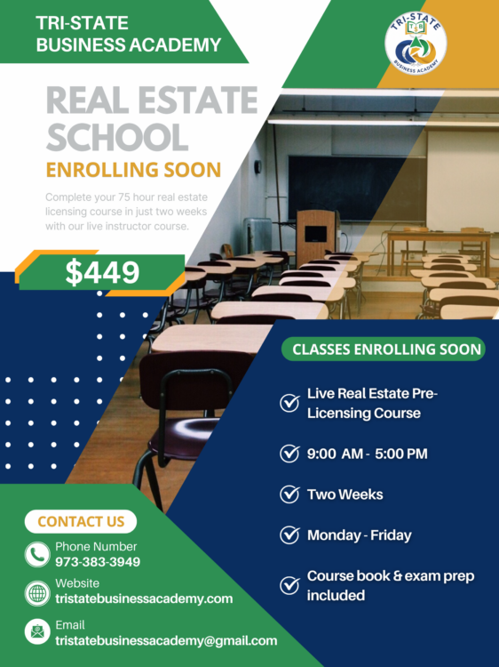 TSBA Pre-Licensing Class Flyer